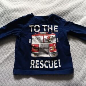 Carter's Navy Graphic Long Sleeve Shirt